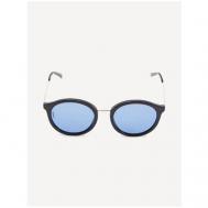 Солнцезащитные очки , круглые, с защитой от УФ, для женщин, черный M Missoni