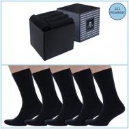 Мужские носки , 5 пар, классические, на 23 февраля, подарочная упаковка, размер 29, черный Dr. Feet