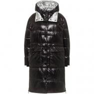 куртка  , демисезон/зима, оверсайз, утепленная, размер 42, черный Frieda & Freddies