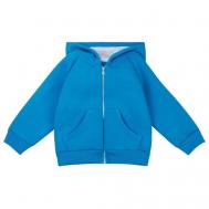 Куртка детская для мальчика, серая, теплая, футер 3-х нитка, рост 92, на 3 года Умка