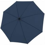 Мини-зонт , механика, 3 сложения, купол 96 см, 8 спиц, синий Doppler