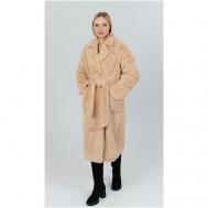 Пальто  демисезонное, размер 42, коричневый 365 clothes
