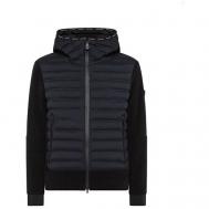куртка , демисезон/зима, силуэт прямой, капюшон, карманы, размер 50, черный Peuterey