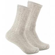 Мужские носки , 5 пар, классические, размер 41-47, бежевый Весёлый носочник