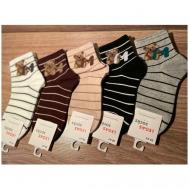 Женские носки  средние, быстросохнущие, 5 пар, размер 36-41, мультиколор Legal Socks