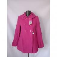 Пальто  демисезонное, размер 42, розовый сантана