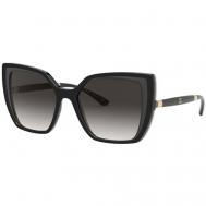 Солнцезащитные очки , бабочка, оправа: пластик, градиентные, для женщин, черный Dolce&Gabbana