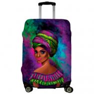 Чехол для чемодана , размер S, фиолетовый, зеленый LeJoy