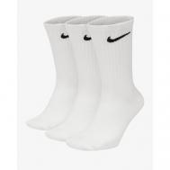 Носки , 3 пары, размер 38-42, белый, серый, черный Nike