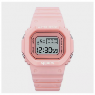 Наручные часы женские цифровые спортивные /розовые/, розовый TIME