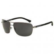 Солнцезащитные очки , прямоугольные, оправа: металл, с защитой от УФ, для мужчин, серый Luxottica