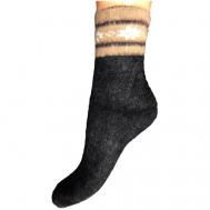 Женские носки , размер 37-41, коричневый, черный Волшебный Ангел