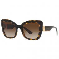 Солнцезащитные очки , бабочка, оправа: пластик, градиентные, для женщин, черепаховый Dolce&Gabbana