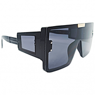 Солнцезащитные очки , квадратные, оправа: пластик, черный Morcello