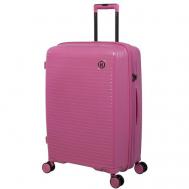 Чемодан , полипропилен, 57 л, размер S, розовый IT Luggage