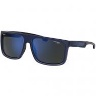 Солнцезащитные очки , прямоугольные, оправа: пластик, для мужчин, синий Carrera