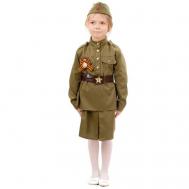 Детский костюм солдата для девочки Пуговка