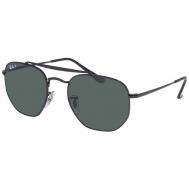Солнцезащитные очки , квадратные, оправа: металл, поляризационные, с защитой от УФ, черный Ray-Ban