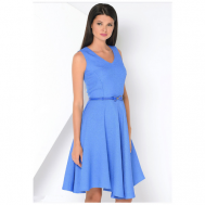 Платье , повседневное, размер 44(50RU), голубой La Fleuriss