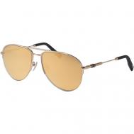 Солнцезащитные очки , авиаторы, оправа: металл, зеркальные, для мужчин, золотой Chopard