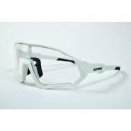 Солнцезащитные очки , монолинза, спортивные, фотохромные, белый OUTWIND