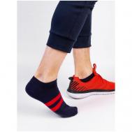 Мужские носки , 1 пара, укороченные, размер 29, синий Красная Ветка