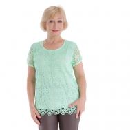 Блуза , размер 5XL, зеленый ANNA