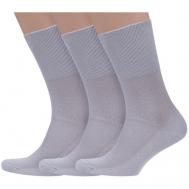 Мужские носки , 3 пары, размер 29, серый Dr. Feet