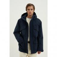 куртка  демисезонная, силуэт прямой, водонепроницаемая, карманы, размер L, синий Finn Flare