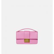 Сумка  ADELLE mini bubblegum 55039043 повседневная, натуральная кожа, внутренний карман, розовый CNS-COINS