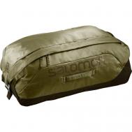 Сумка-баул сумка-рюкзак  LC1516700, 45 л, 30х30х61 см, ручная кладь, отделение для мокрых вещей, водонепроницаемая, ультралегкая, с увеличением объема, хаки SALOMON