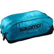 Сумка-баул сумка-рюкзак  LC1516800, 45 л, 30х30х61 см, ручная кладь, отделение для обуви, отделение для мокрых вещей, ультралегкая, с увеличением объема, голубой, синий SALOMON