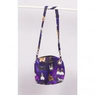 Комплект сумок  клатч , фактура бархатистая, фиолетовый Зооателье Рибафф