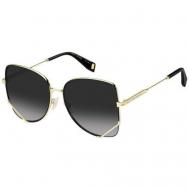 Солнцезащитные очки , кошачий глаз, оправа: металл, для женщин, золотой Marc Jacobs