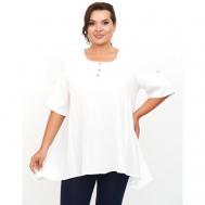 Блуза  , размер 56/58, белый ZORY