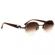 Солнцезащитные очки , вайфареры, с защитой от УФ, для женщин, коричневый Kaizi
