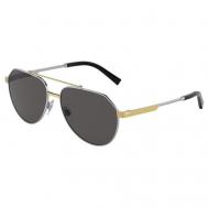 Солнцезащитные очки , авиаторы, оправа: металл, с защитой от УФ, серый Luxottica