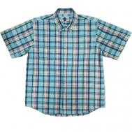 Рубашка , размер 50, голубой, зеленый West Rider