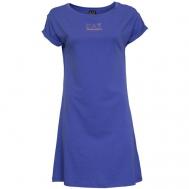 Платье , повседневное, трапециевидный силуэт, мини, размер L, фиолетовый Ea7