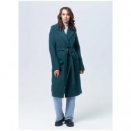 Пальто  , размер 54, зеленый Каляев