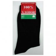 Мужские носки , 10 пар, классические, воздухопроницаемые, быстросохнущие, размер 25, черный Вайт коттон