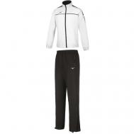 Костюм , олимпийка и брюки, силуэт свободный, размер M, белый MIZUNO