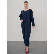 Платье , размер M(46-48), синий Модный дом Виктории Тишиной