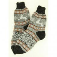 Носки  унисекс , 1 пара, классические, размер 37/39, серый Рассказовские носки