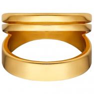 Кольцо , размер 17, золотой, желтый Kalinka modern story