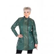 Кожаная куртка , размер 42, зеленый valentini-dublenki.ru