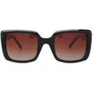 Солнцезащитные очки , квадратные, оправа: пластик, поляризационные, для женщин, коричневый AOLISE