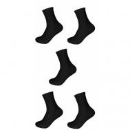Женские носки  средние, 5 пар, размер 23, черный NAITIS