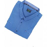 Рубашка , размер 6XL(64), синий Нет бренда