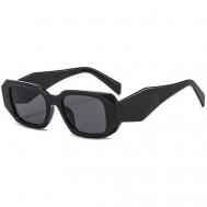 Солнцезащитные очки , прямоугольные, черный LOCO